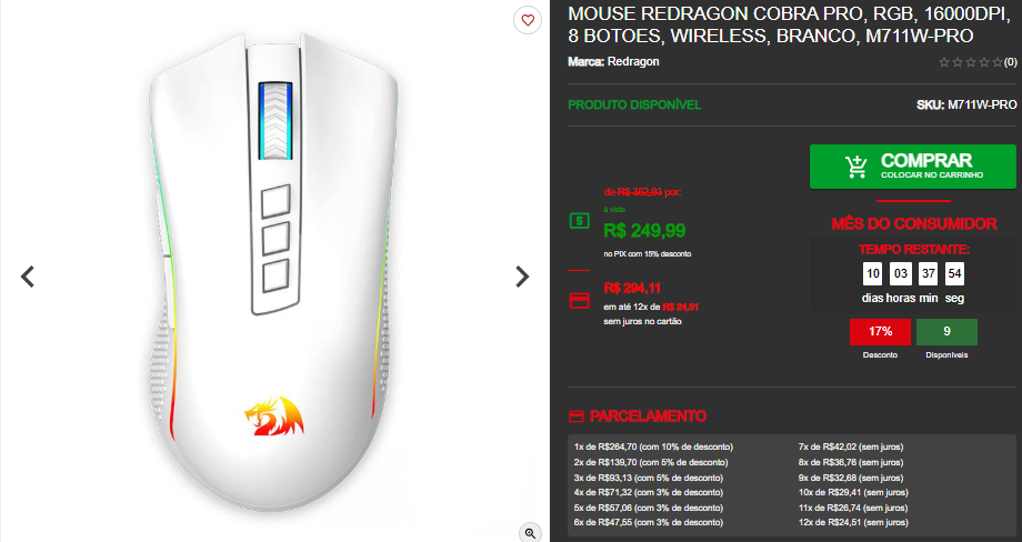 Mouse Gamer: 3 opções em promoção por menos de R$250 3 Mouse Gamer: 3 opções em promoção por menos de R$250 Captura de tela 2025 03 18 123909.png