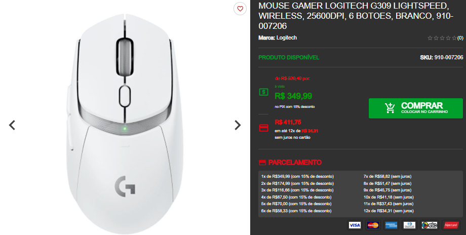 Mouse Gamer: 3 opções em promoção por menos de R$250 4 Mouse Gamer: 3 opções em promoção por menos de R$250 Captura de tela 2025 03 18 124058.png