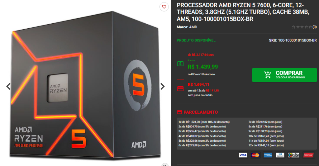 PC Gamer AM5 Ideal para Rodar Tudo até R$ 7.000 Captura de tela 2025 03 26 121229