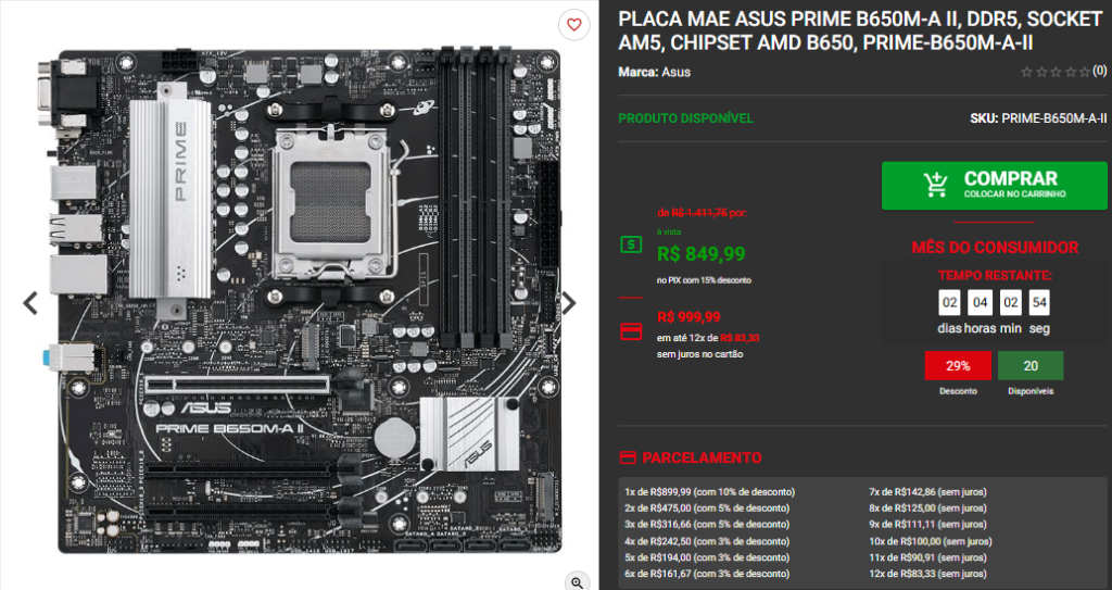 PC Gamer AM5 Ideal para Rodar Tudo até R$ 7.000 Captura de tela 2025 03 26 121410