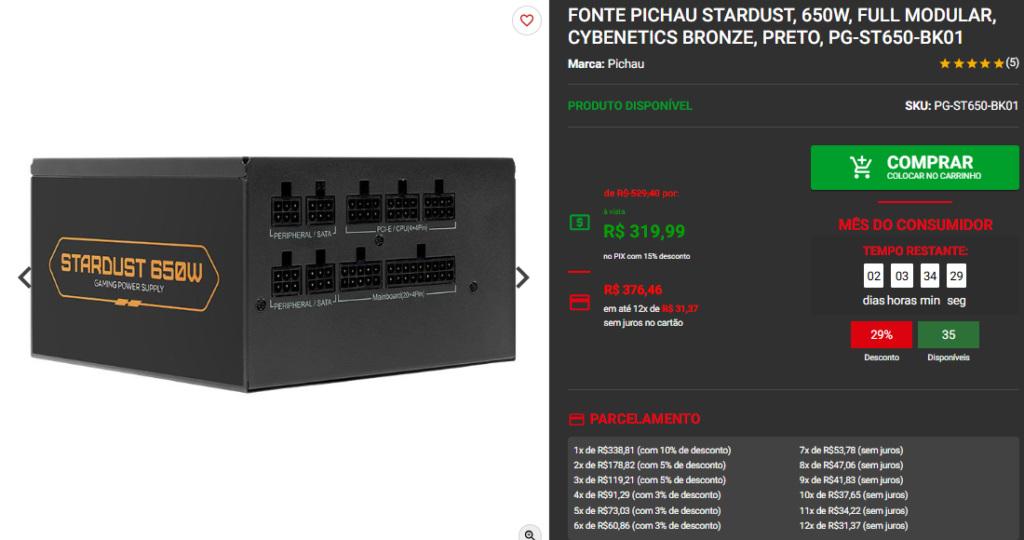PC Gamer AM5 Ideal para Rodar Tudo até R$ 7.000 Captura de tela 2025 03 26 124234