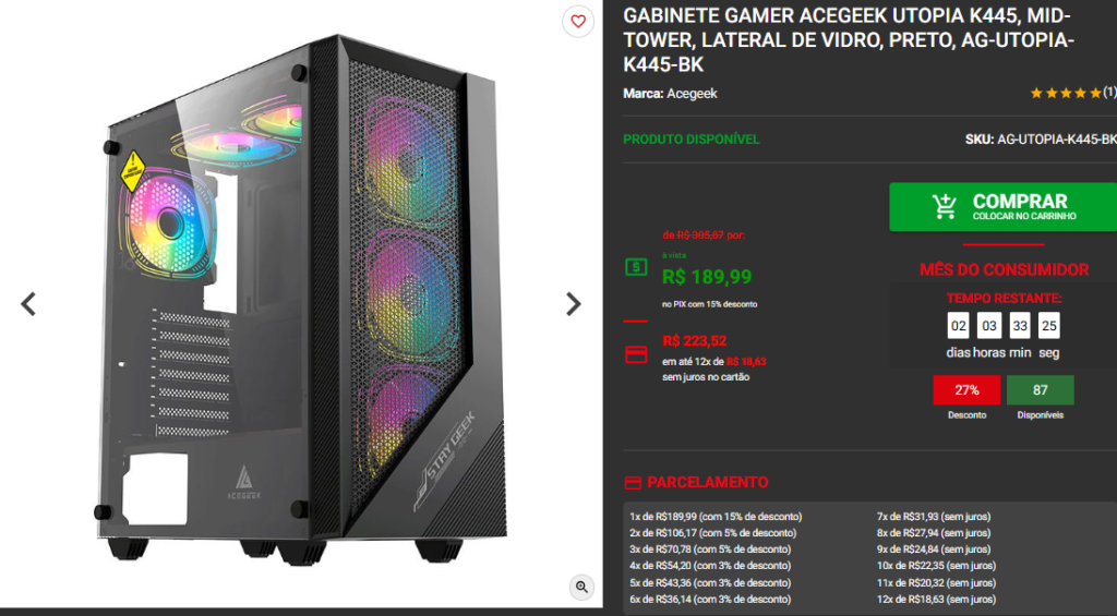PC Gamer AM5 Ideal para Rodar Tudo até R$ 7.000 Captura de tela 2025 03 26 124339