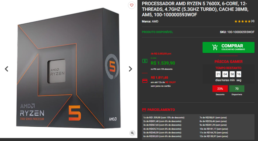 Páscoa Gamer: Confira as promoções disponíveis na Pichau 2 Páscoa Gamer: Confira as promoções disponíveis na Pichau Captura de tela 2025 03 31 120147