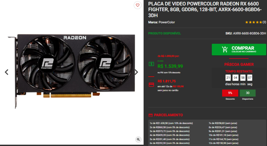 Páscoa Gamer: Confira as promoções disponíveis na Pichau 4 Páscoa Gamer: Confira as promoções disponíveis na Pichau Captura de tela 2025 03 31 120156