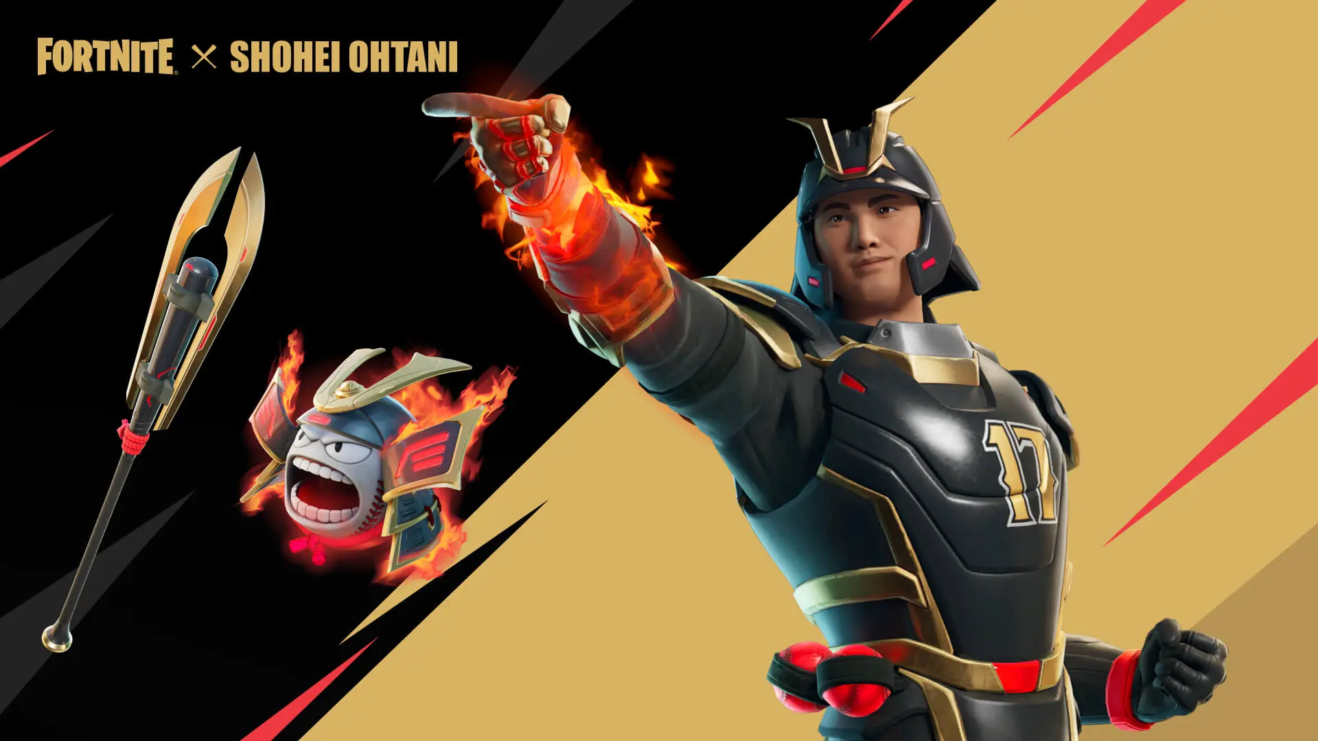 Fortnite x Shohei Ohtani: veja como ganhar itens de graça com a collab fortnite samurai shohei outfit samurai screamer back bling and baseball batana pickaxe 1920x1080 7682c1918237.jpg