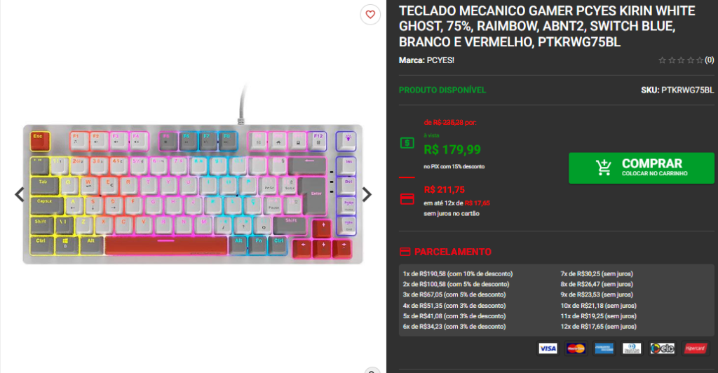 Teclado Gamer: 3 opções para aproveitar as promoções de Páscoa Captura de tela 2025 04 01 170001
