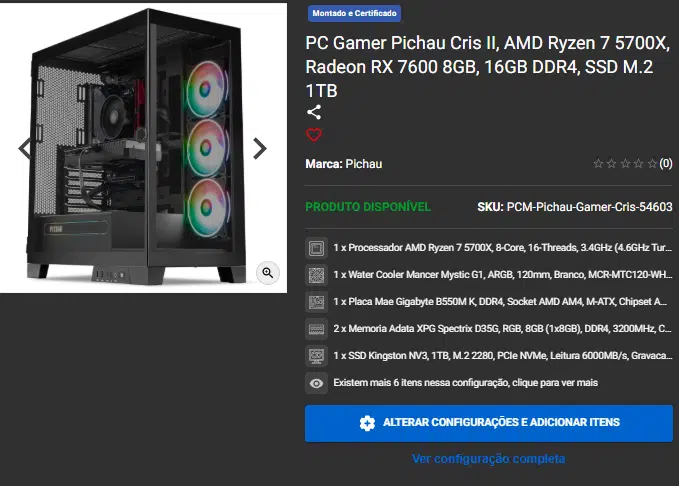 Promoção de Páscoa: 3 opções de PC Gamer robustos na Pichau 2 Promoção de Páscoa: 3 opções de PC Gamer robustos na Pichau Captura de tela 2025 04 04 105350.png