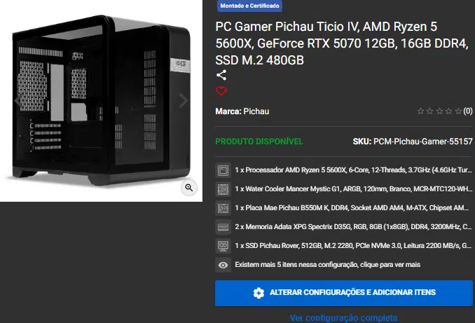 Promoção de Páscoa: 3 opções de PC Gamer robustos na Pichau 3 Promoção de Páscoa: 3 opções de PC Gamer robustos na Pichau Captura de tela 2025 04 04 105625.png