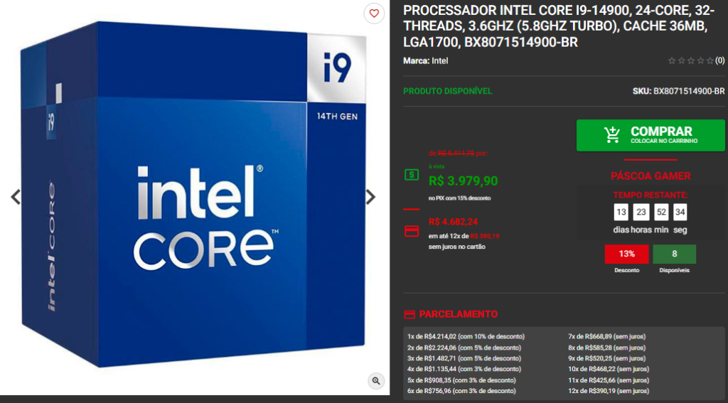 Processador Intel em promoção: 3 opções disponíveis na Pichau Captura de tela 2025 04 07 170729