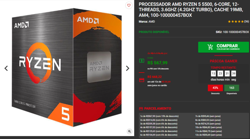 PC Gamer AM4 Ideal para Rodar Tudo Por até R$ 7.500 2 PC Gamer AM4 Ideal para Rodar Tudo Por até R$ 7.500 Captura de tela 2025 04 07 172825