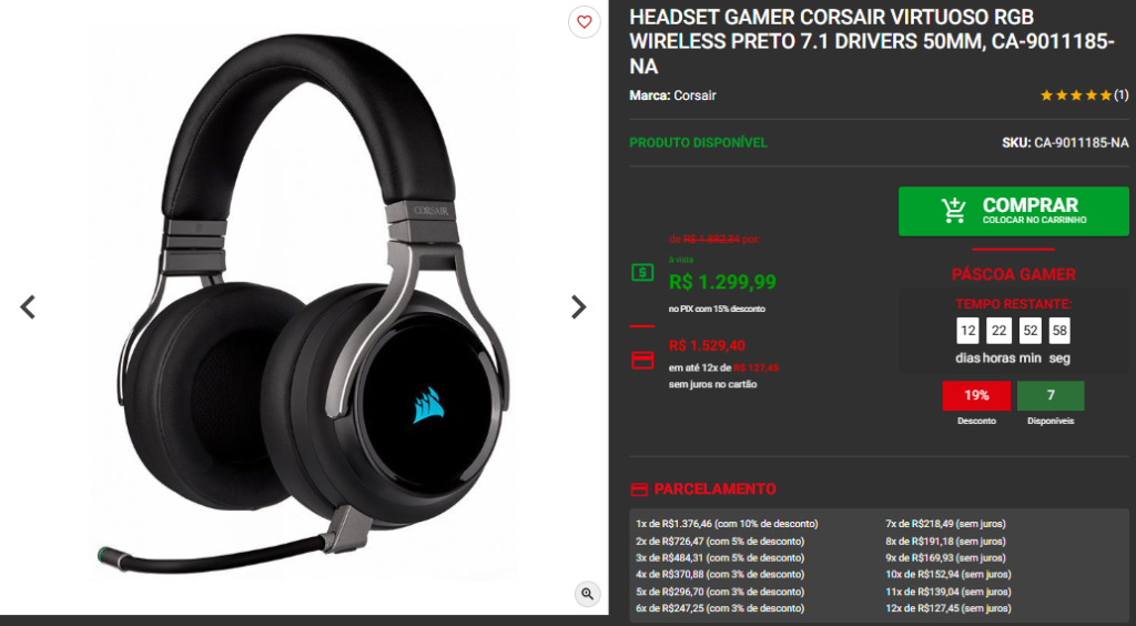Páscoa Gamer: 3 opções de headset gamers em promoção na Pichau 4 Páscoa Gamer: 3 opções de headset gamers em promoção na Pichau Captura de tela 2025 04 08 180705