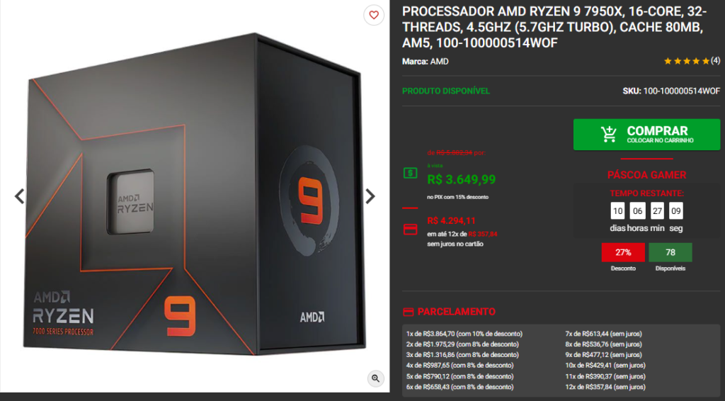Processadores AMD: 3 promoções de AM5 para aproveitar na Pichau 3 Processadores AMD: 3 promoções de AM5 para aproveitar na Pichau Captura de tela 2025 04 11 103254