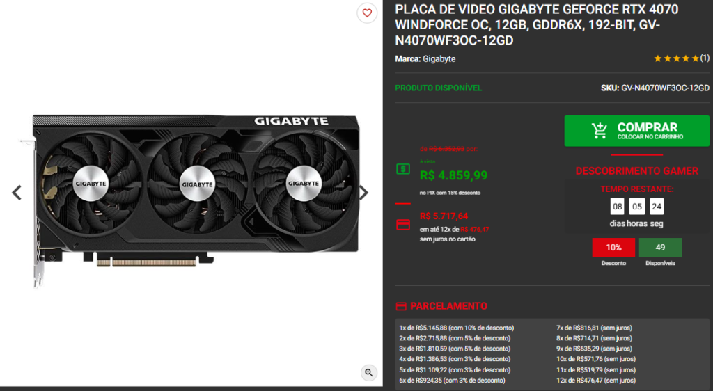 Placa de vídeo NVIDIA: 3 opções em promoção no site da Pichau 3 Placa de vídeo NVIDIA: 3 opções em promoção no site da Pichau Captura de tela 2025 04 22 115939
