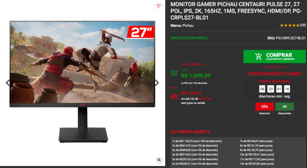 Descobrimento Gamer: 3 produtos Pichau em Promoção 4 Descobrimento Gamer: 3 produtos Pichau em Promoção Captura de tela 2025 04 23 171851