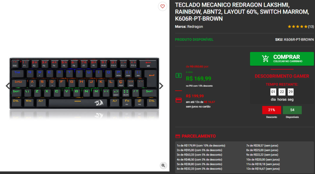 Teclado mecânico: 3 opções de entrada na Pichau 3 Teclado mecânico: 3 opções de entrada na Pichau Captura de tela 2025 04 28 185934