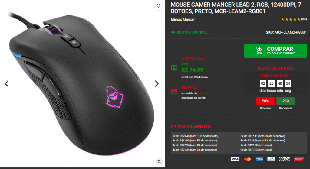 Mouse Gamer em promoção: 3 opções de entrada disponíveis na Pichau 4 Mouse Gamer em promoção: 3 opções de entrada disponíveis na Pichau Captura de tela 2025 05 20 171909