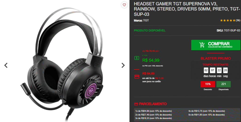 Headset Gamer: 3 opções de entrada por menos de R$ 100 na Pichau 2 Headset Gamer: 3 opções de entrada por menos de R$ 100 na Pichau Captura de tela 2025 05 21 093744