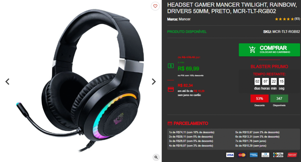 Headset Gamer: 3 opções de entrada por menos de R$ 100 na Pichau 3 Headset Gamer: 3 opções de entrada por menos de R$ 100 na Pichau Captura de tela 2025 05 21 093748