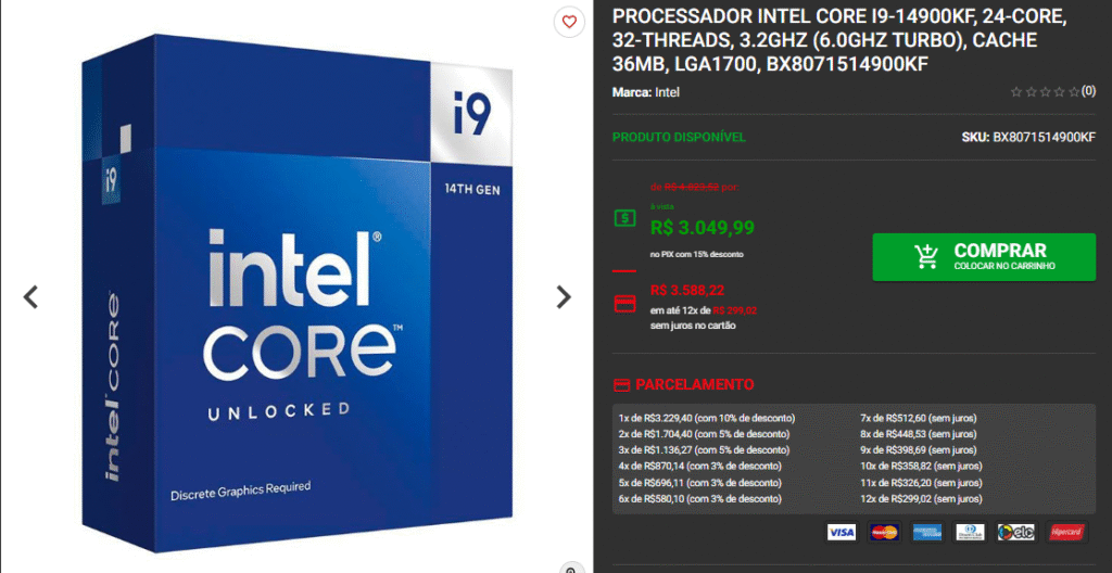 Processador Intel: 3 opções em promoção no site da Pichau 4 Processador Intel: 3 opções em promoção no site da Pichau Captura de tela 2025 06 13 165450