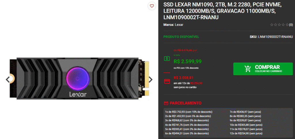 Review Completo Lexar NM1090: A Nova Melhor Opção para Armazenamento de Alta Performance 3 Review Completo Lexar NM1090: A Nova Melhor Opção para Armazenamento de Alta Performance Captura de tela 2025 06 20 174938