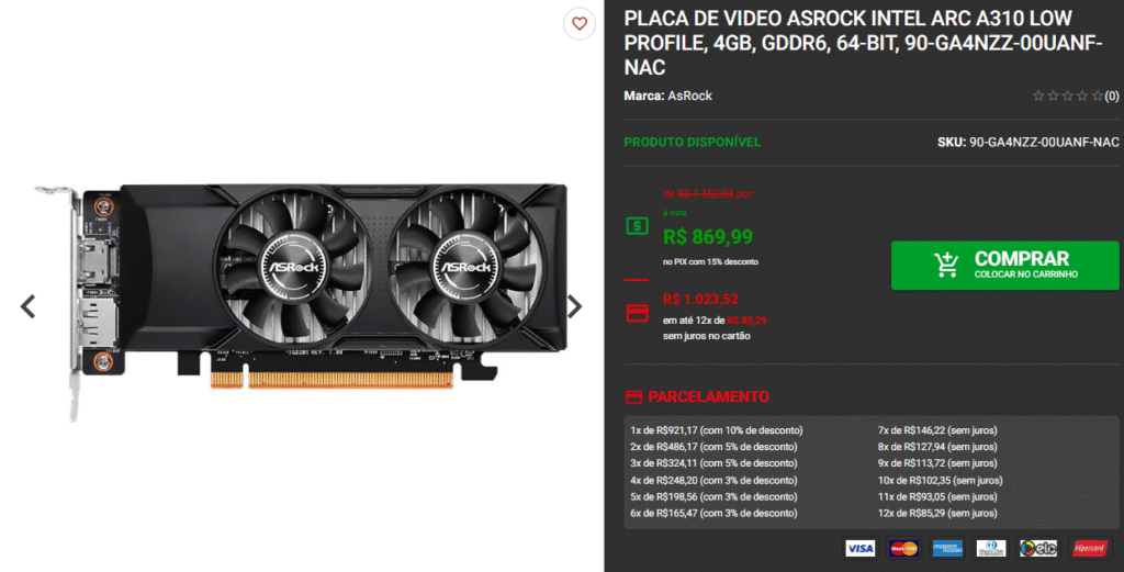 Placa de vídeo Intel Arc em promoção: Confira 3 opções na Pichau 2 Placa de vídeo Intel Arc em promoção: Confira 3 opções na Pichau Captura de tela 2025 06 20 180101
