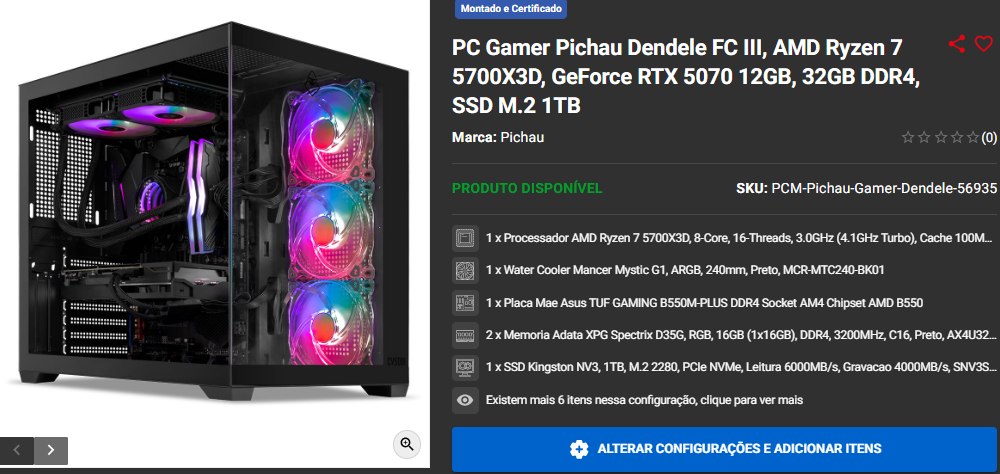 Férias com PC Gamer: 3 opções em promoção na Pichau 4 Férias com PC Gamer: 3 opções em promoção na Pichau Captura de tela 2025 07 01 151952.png