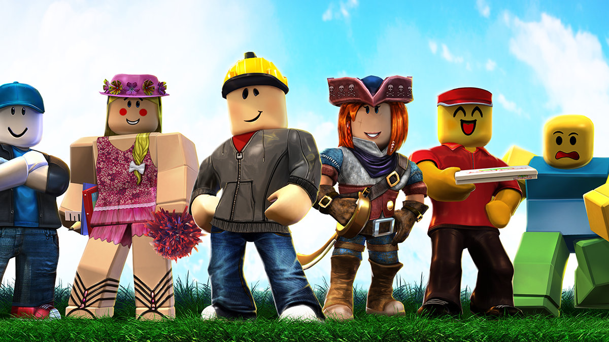 Seis personagens de Roblox