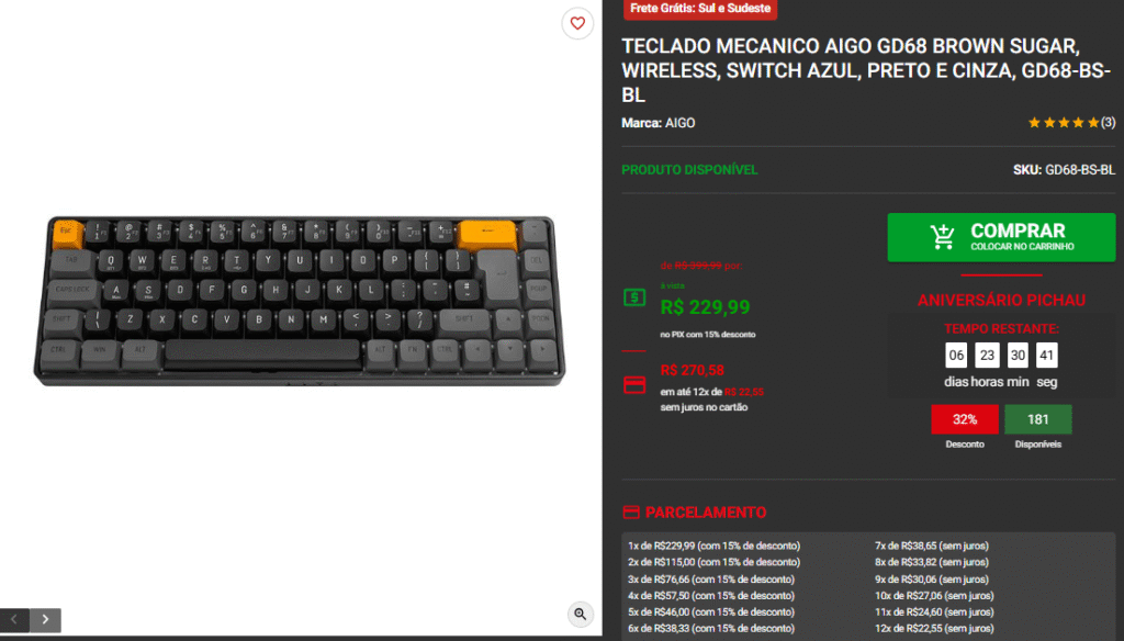 Mega Promo Periféricos: 3 opções na Pichau para você aproveitar Captura de tela 2025 08 25 172924