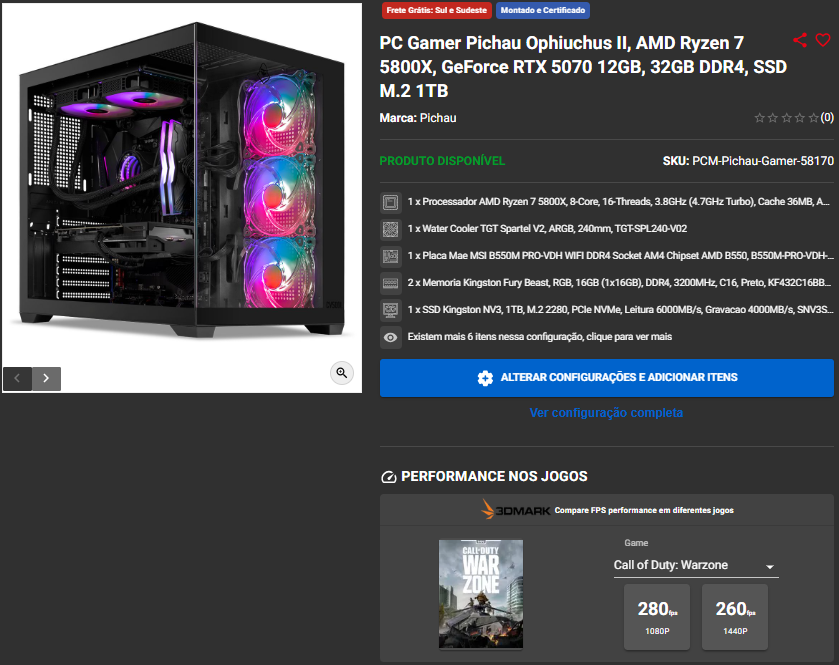 PC Gamer de Elite em promoção: 3 opções da Pichau 3 PC Gamer de Elite em promoção: 3 opções da Pichau Captura de tela 2025 08 28 130726.png