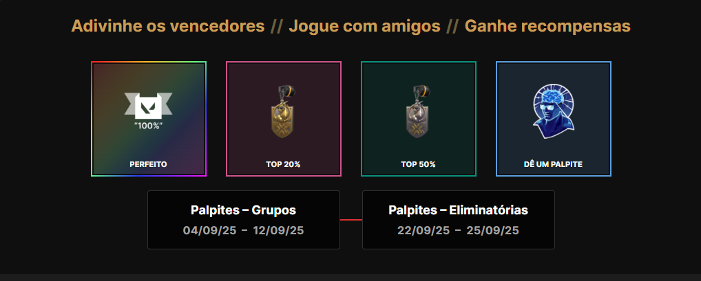 VALORANT: Confira as recompensas do Bolão do Champions Captura de tela 2025 09 04 153135.png