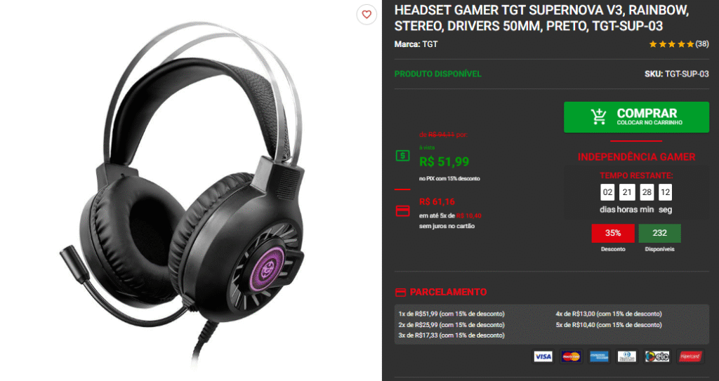 Headset Gamer por menos de $100: 3 opções na Pichau 2 Headset Gamer por menos de $100: 3 opções na Pichau Captura de tela 2025 09 09 163153