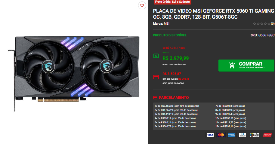 Será que a RTX 5060 Ti dá conta com apenas 8Gb em 2025? 5 Será que a RTX 5060 Ti dá conta com apenas 8Gb em 2025? Captura de tela 2025 09 11 125358.png