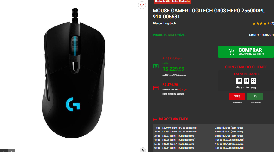 Periféricos Logitech Linha G em promoção: confira 3 opções 2 Periféricos Logitech Linha G em promoção: confira 3 opções Captura de tela 2025 09 16 164504.png