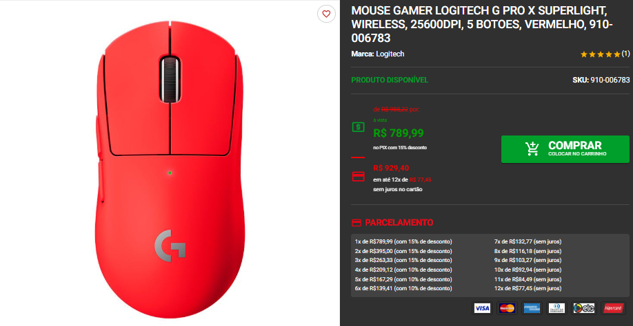 Mouse Gamer Logitech G: 3 opções em promoção na Pichau 4 Mouse Gamer Logitech G: 3 opções em promoção na Pichau Captura de tela 2025 09 18 141547.png