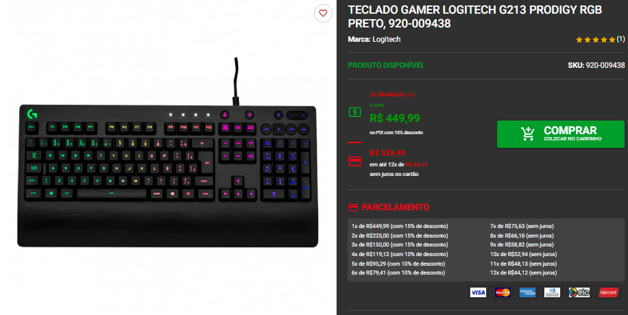 Teclado Gamer Logitech G: confira 3 opções na Pichau Captura de tela 2025 09 18 144120.png