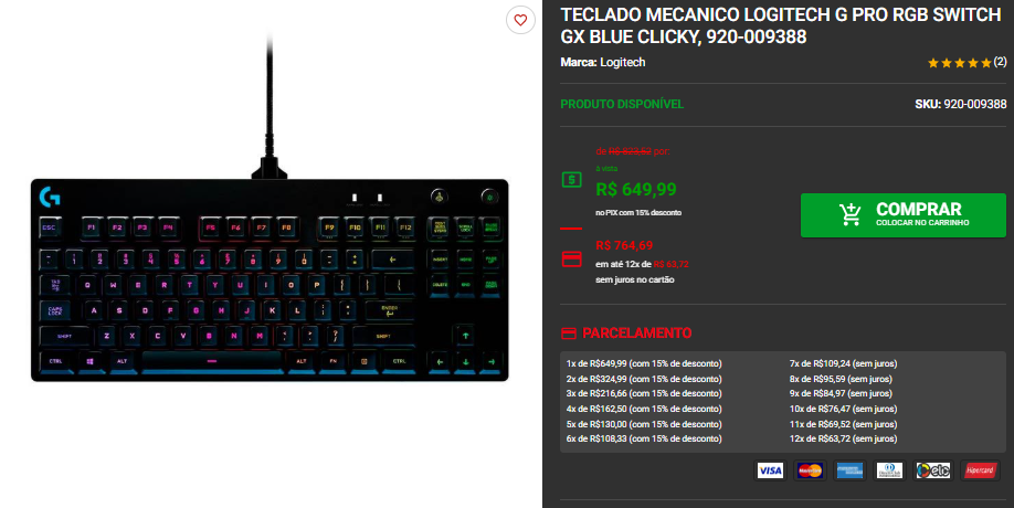 Teclado Gamer Logitech G: confira 3 opções na Pichau Captura de tela 2025 09 18 144124.png