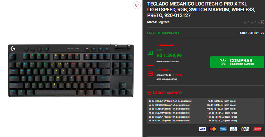 Teclado Gamer Logitech G: confira 3 opções na Pichau Captura de tela 2025 09 18 144132.png