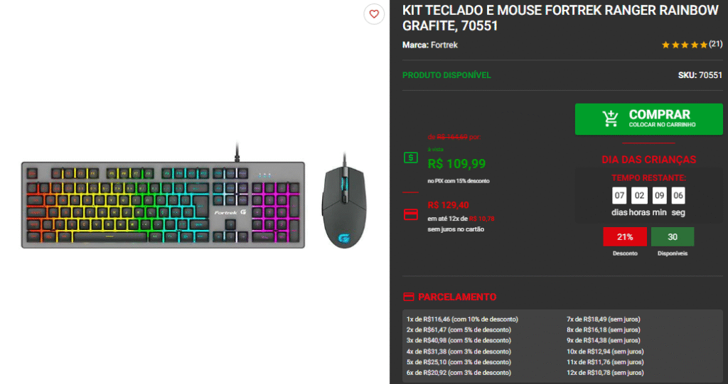 Os melhores Kits Teclados e Mouse Gamer em promo na Pichau 2 Os melhores Kits Teclados e Mouse Gamer em promo na Pichau Captura de tela 2025 10 10 145057