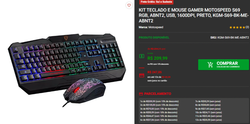 Os melhores Kits Teclados e Mouse Gamer em promo na Pichau 3 Os melhores Kits Teclados e Mouse Gamer em promo na Pichau Captura de tela 2025 10 10 145101