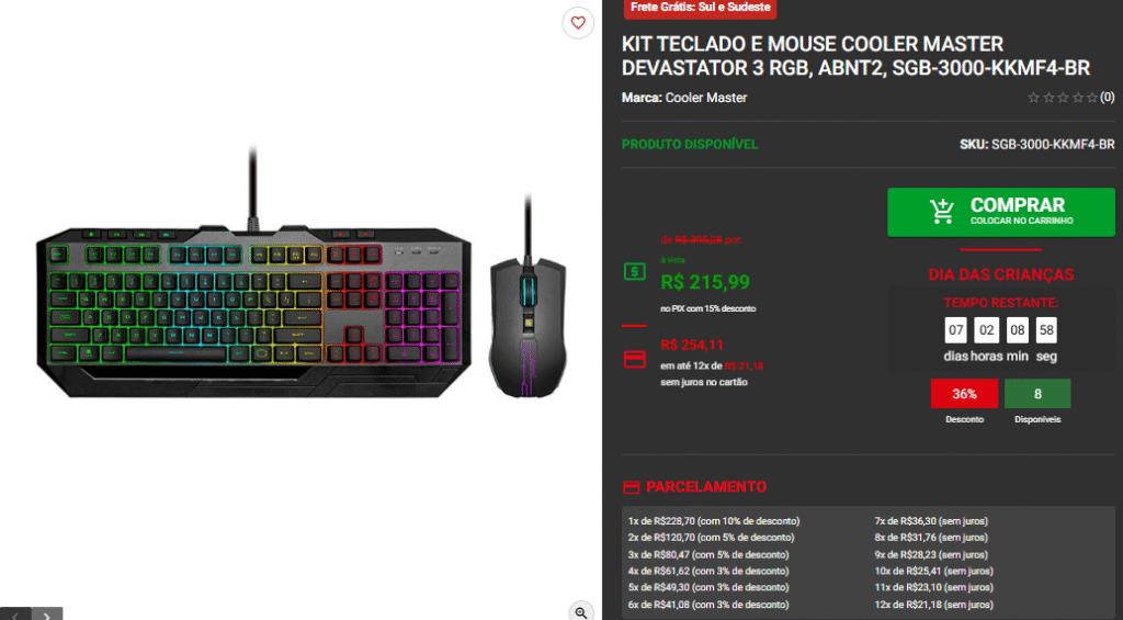 Os melhores Kits Teclados e Mouse Gamer em promo na Pichau 4 Os melhores Kits Teclados e Mouse Gamer em promo na Pichau Captura de tela 2025 10 10 145109