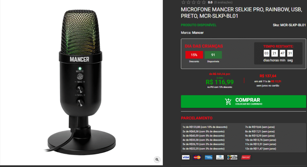 Microfone pra Stream: confira 3 opções em promo na Pichau 2 Microfone pra Stream: confira 3 opções em promo na Pichau Captura de tela 2025 10 13 191233