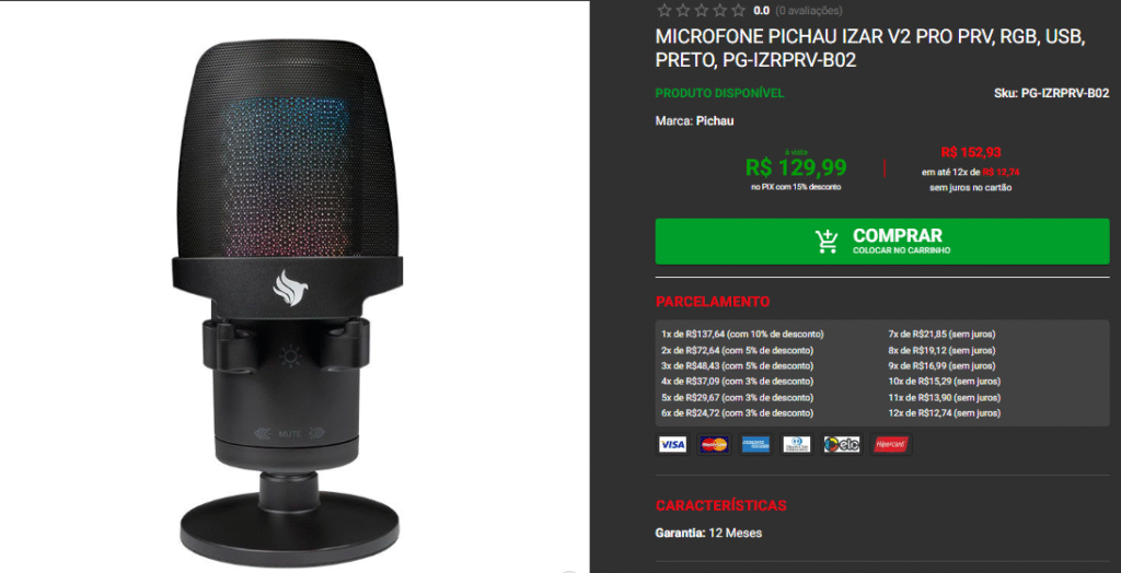 Microfone pra Stream: confira 3 opções em promo na Pichau 3 Microfone pra Stream: confira 3 opções em promo na Pichau Captura de tela 2025 10 13 191238