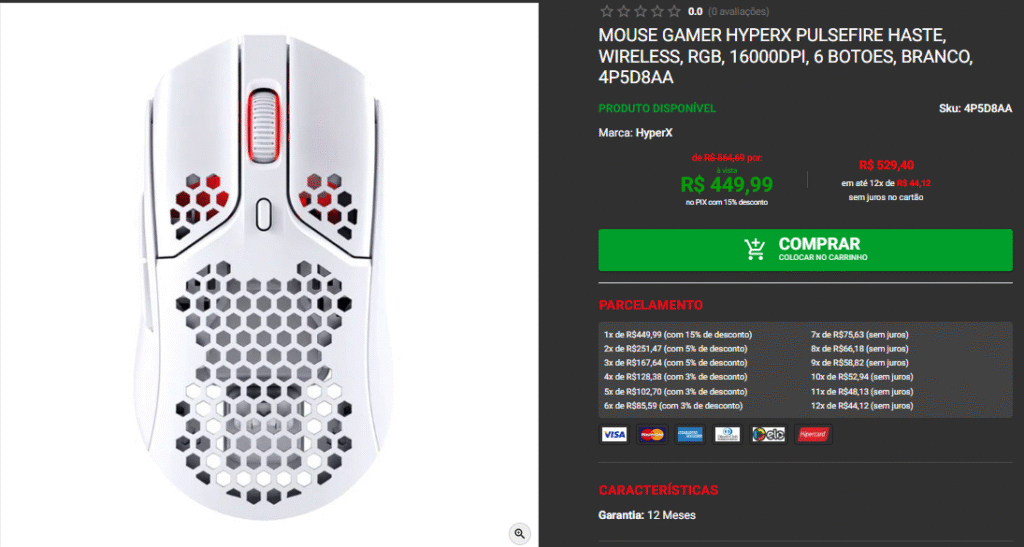 Mouse Gamer Profissional: confira 3 opções em promoção Captura de tela 2025 10 15 181901