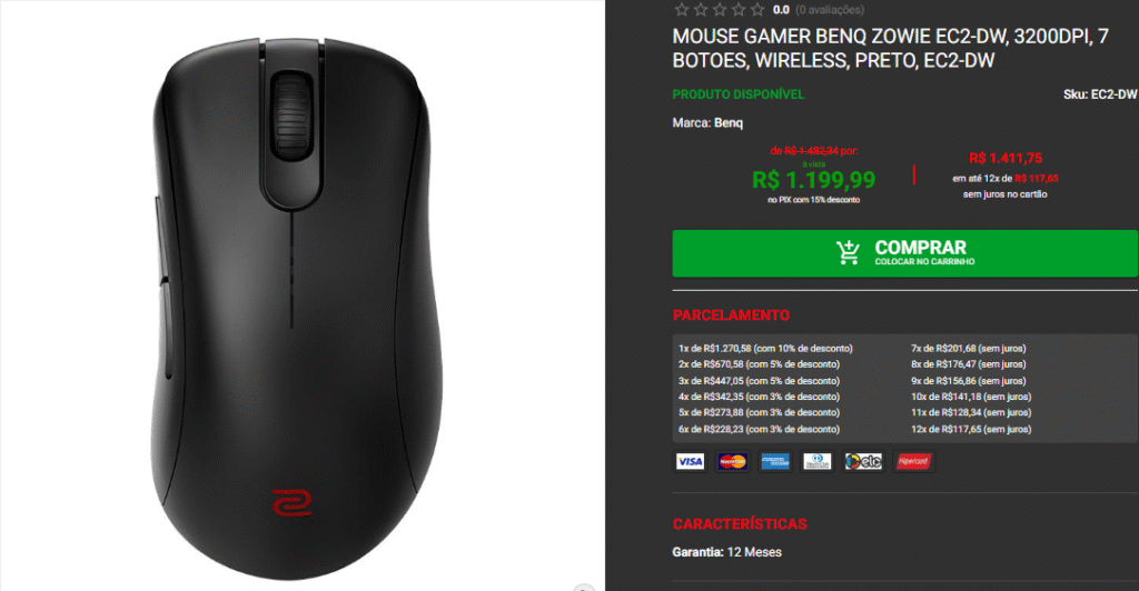 Mouse Gamer Profissional: confira 3 opções em promoção Captura de tela 2025 10 15 181909