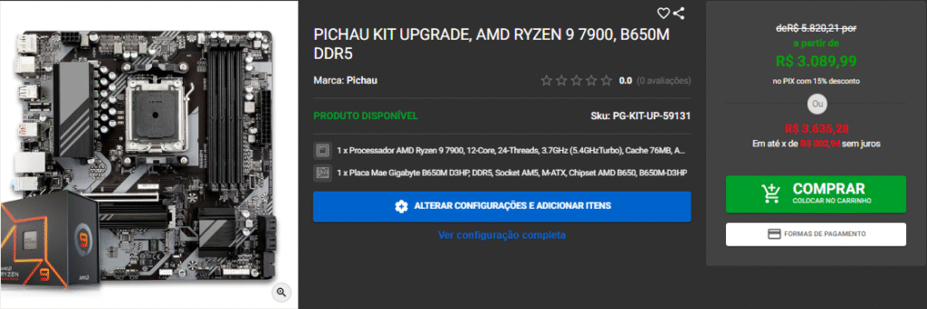 Montamos o PC Gamer Definitivo para Edição de vídeos, VFX, e IA Captura de tela 2025 10 21 141639