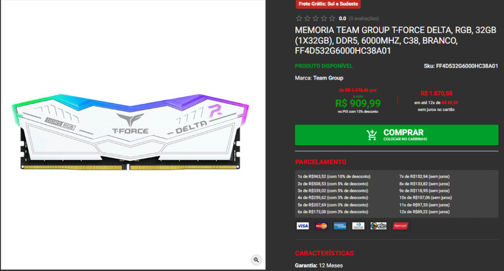Montamos um PC Gamer pra rodar CS2 a 1000 FPS 6 Montamos um PC Gamer pra rodar CS2 a 1000 FPS Captura de tela 2025 10 27 125225
