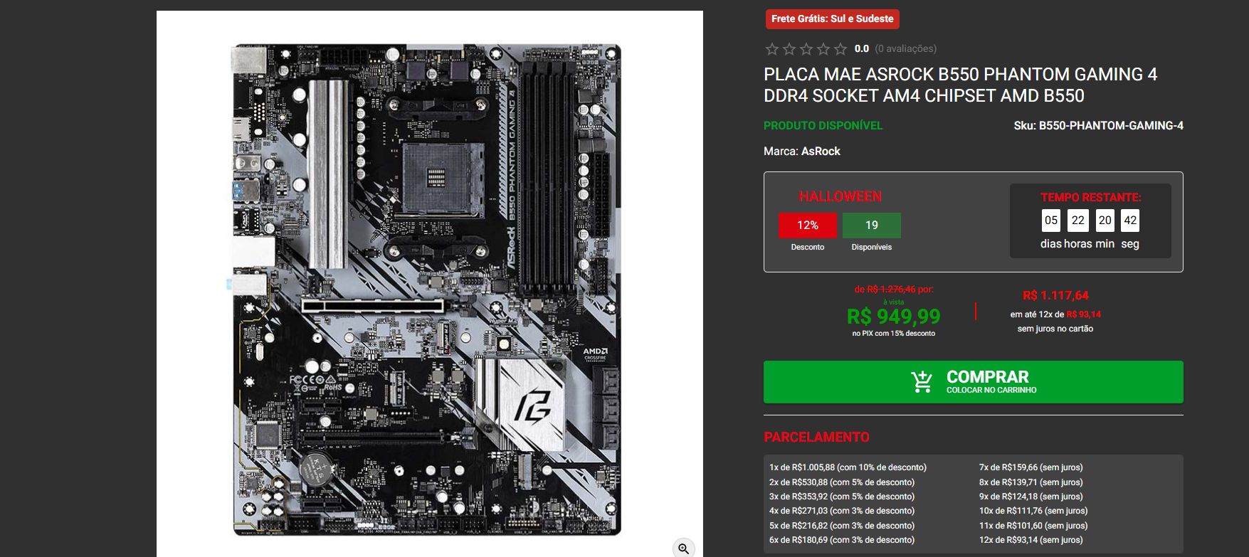 Melhor placa-mãe custo-benefício AM4: conheça a B550 Phantom 2 AM4