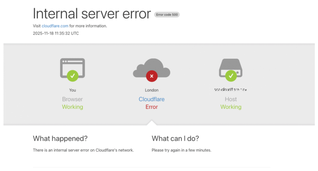 Um arquivo só derrubou a internet, entenda a falha da Cloudfare Captura de tela 2025 11 19 151619