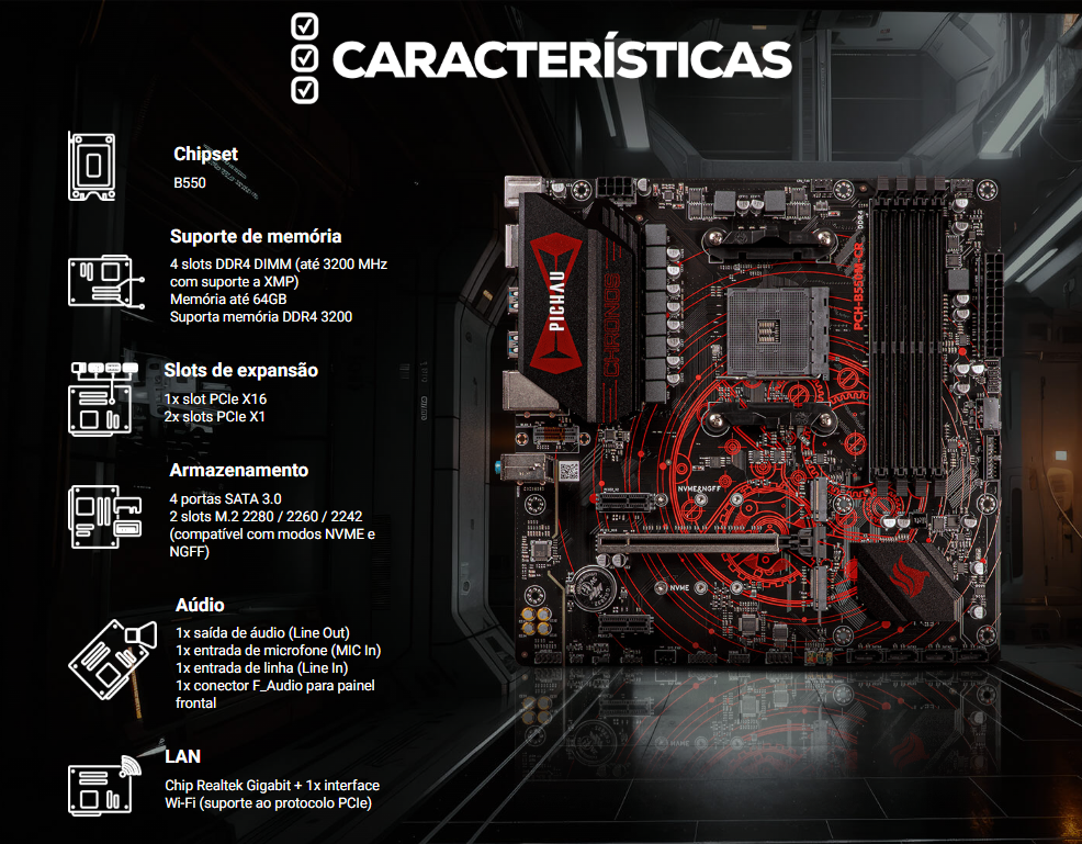 Review da Pichau B550M Chronos: a o melhor custo-benefício Captura de tela 2025 11 20 235246.png