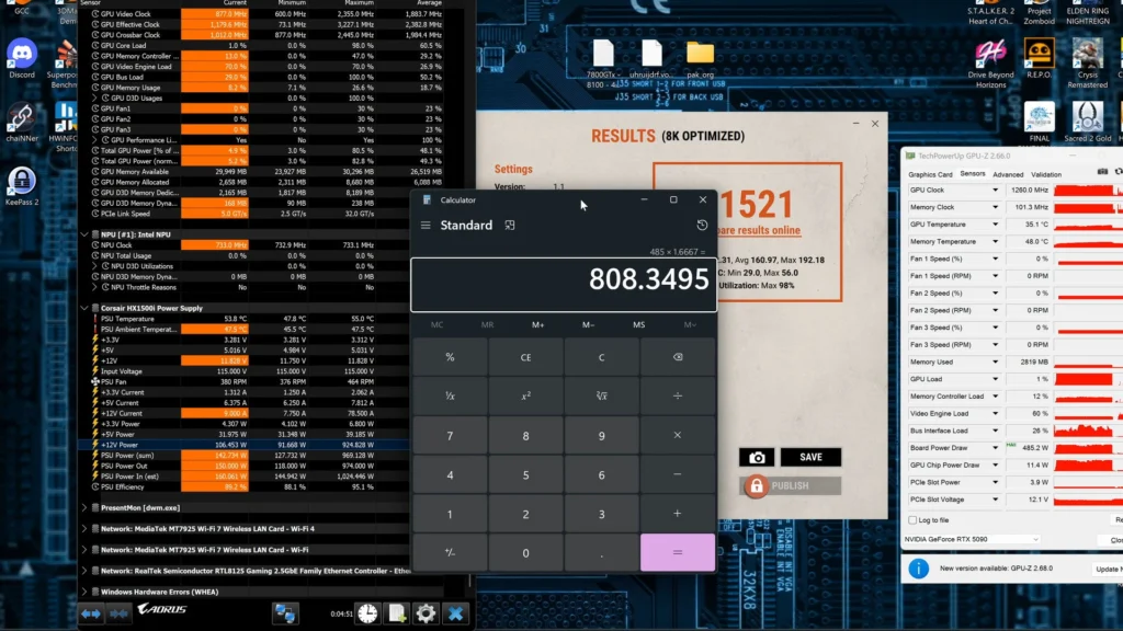 RTX 5090 a 800W: Modder Leva Overclocking ao Extremo GIGABYTE 5090 MOD